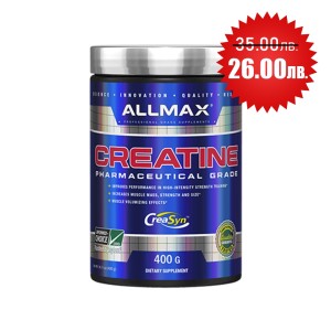Allmax nutrition Creatine Monohydrate 400 грама, 80 Дози 
