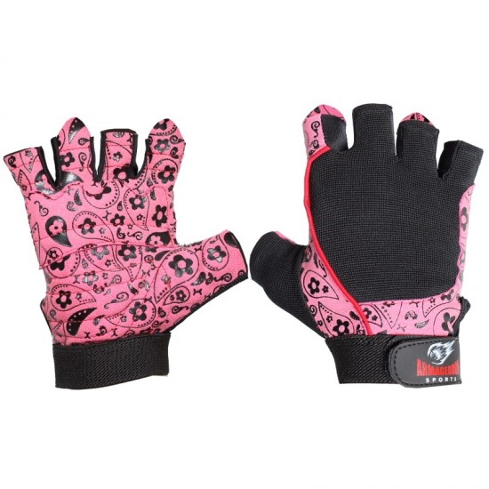 Armageddon Sports Дамски Фитнес Ръкавици Flower Pink  на супер цена
