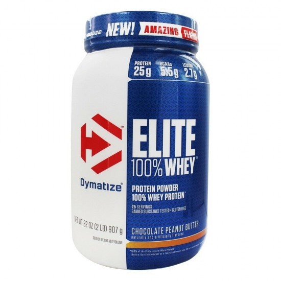 Dymatize Nutrition Elite Whey Protein 908 гр на супер цена