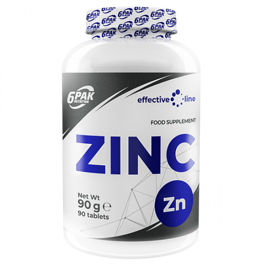 6 Pak Nutrition Effective Line Zinc 90 таблетки на супер цена