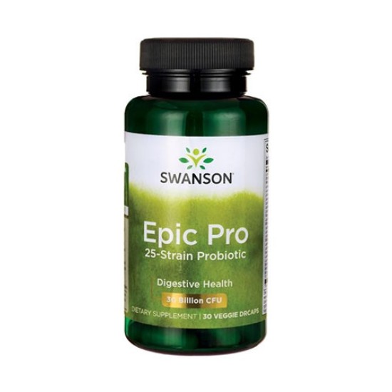 Swanson Epic Pro 25-Strain Probiotic 30 Billion CFU / 30 капсули на супер цена