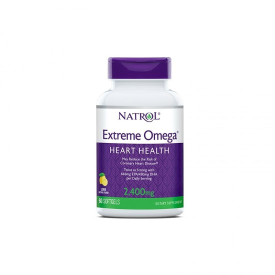 Natrol Extreme Omega 2400 мг / 60 гел капсули на супер цена