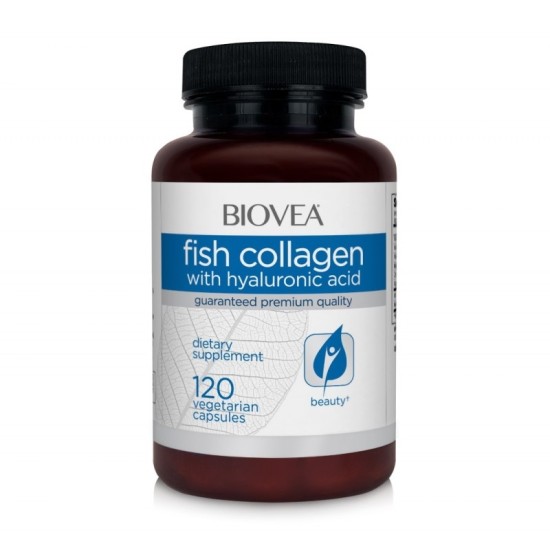 Biovea Fish Collagen & Hyaluronic Acid - Колаген + Хиалуронова Киселина - 120 caps на супер цена