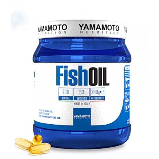 Yamamoto Nutrition Fish OIL 200 гел капсули / 275 гр / 50 дози на супер цена