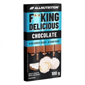 Allnutrition F**King Delicious Chocolate - Milky Chocolate with Coconut - Диетичен Шоколад