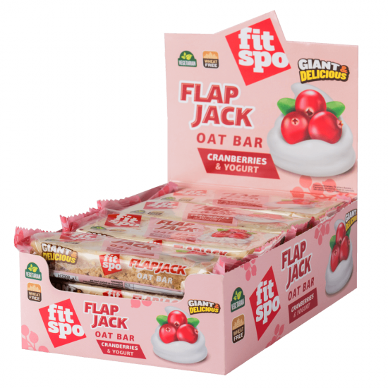 Fit Spo Flap Jack - Cranberries & Yogurt 12х100 гр на супер цена