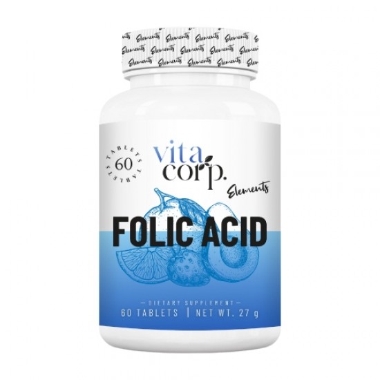 VitaCorp Folic Acid 500 mcg - 60 tabs на супер цена