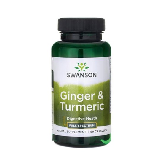 Swanson Full Spectrum Ginger & Turmeric / 60 caps на изгодни цени Swanson Full Spectrum Ginger & Turmeric / 60 caps на супер цена