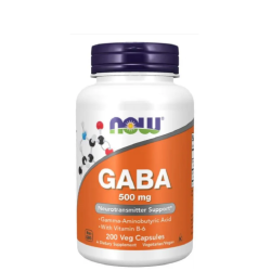 NOW GABA 500 мг + B6 - 200 капсули