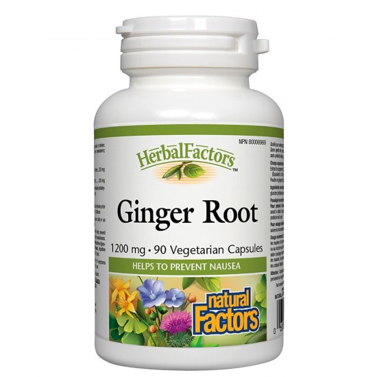 Natural Factors Ginger Root 1200mg / 90 Vcaps на супер цена