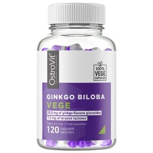 OstroVit Ginkgo Biloba 120 мг / Vege 120 капсули