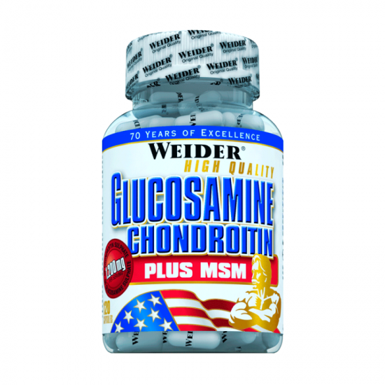 Weider Glucosamine Chondroitin Plus MSM - 120 капссули на изгодни цени Weider Glucosamine Chondroitin Plus MSM - 120 капссули на супер цена
