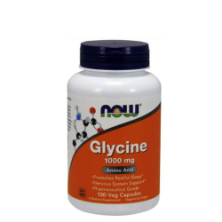 NOW Glycine 1000 мг / 100 капсули NOW Glycine 1000 мг / 100 капсули