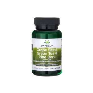 Swanson Grape Seed, Green Tea & Pine Bark Complex 60 капсули