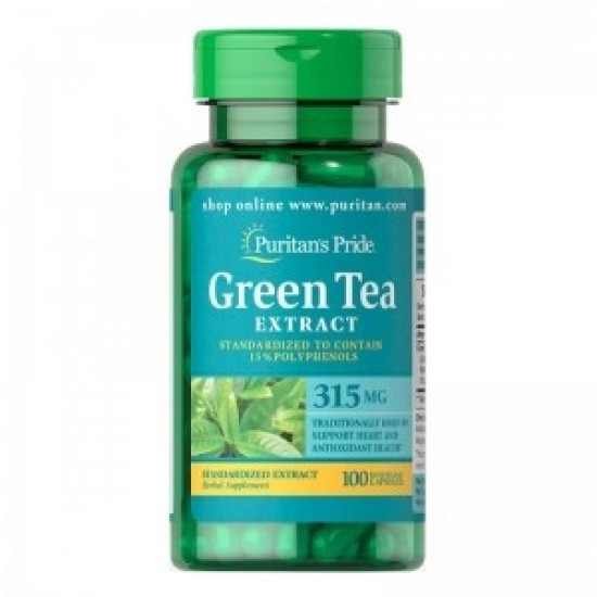 Puritan's Pride GREEN TEA EXTRACT / 315 mg - 100caps на супер цена