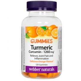 Webber Naturals GUMMIES TURMERIC CURCUMIN Куркума противовъзпалително и антиоксидантно действие x 120 gummies