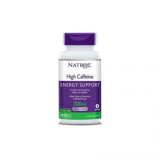 Natrol High Caffeine 200 мг / 100 таблетки на супер цена