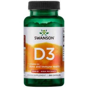 Swanson HIGH POTENCY VIT D-3 1,000 IU 250 CAP