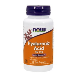 NOW Hyaluronic Acid with MSM 60 капсули