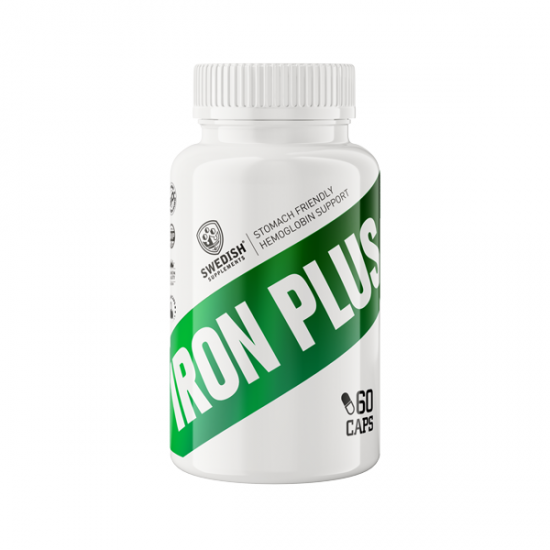 SWEDISH Supplements Iron Plus / with Vit C & Folic Acid 90 таблетки на супер цена