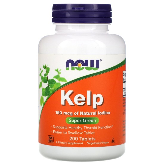 NOW Kelp 150mcg. / 200 Tabs. на супер цена