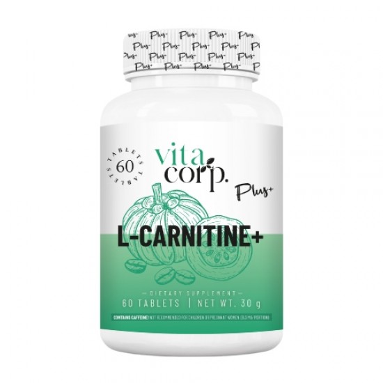 VitaCorp L-Carnitine+ | with Garcinia, CLA & Green Coffee - 60 tabs на супер цена