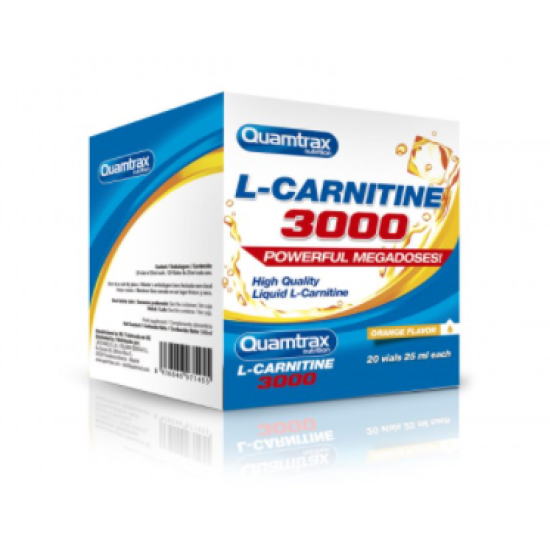 Quamtrax L-Carnitine 3000 / 20 Ампули на изгодни цени Quamtrax L-Carnitine 3000 / 20 Ампули на супер цена