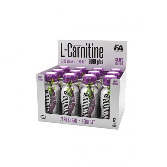 FA Nutrition L-Carnitine 3000 Plus / 12 x 100 мл, 36 Дози на супер цена