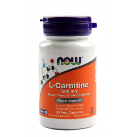 NOW L-Carnitine 500 мг - 30 капсули