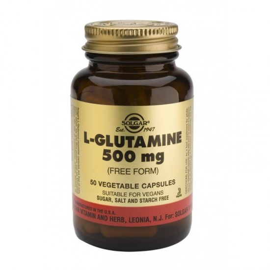 Solgar L-Glutamine 500 mg, 50 vcaps на супер цена