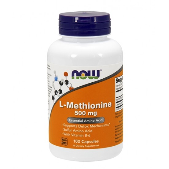 NOW L-Methionine 500 мг / 100 капсули на супер цена