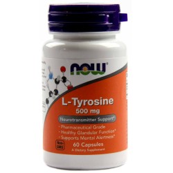 NOW L-Tyrosine 500 мг / 60 капсули NOW L-Tyrosine 500 мг / 60 капсули