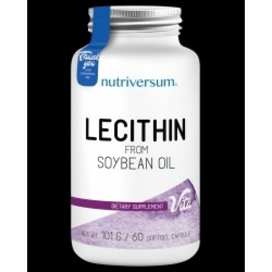 Nutriversum Lecithin 1200 mg | From Soybean Oil 60 softs / 60 servs на супер цена