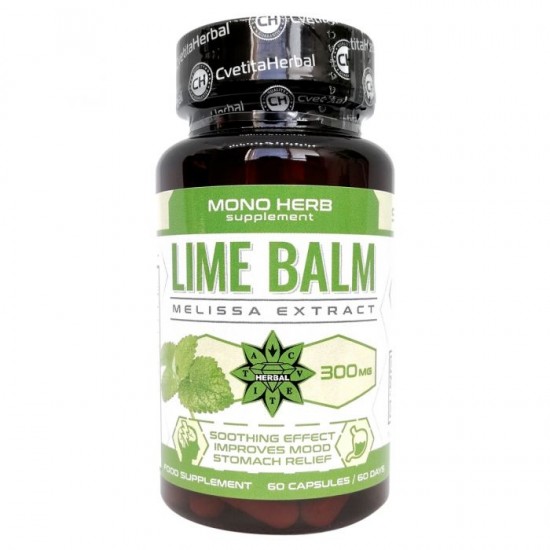 Cvetita Herbal Lime Balm - Екстракт от Маточина 60 капсули х 300 мг