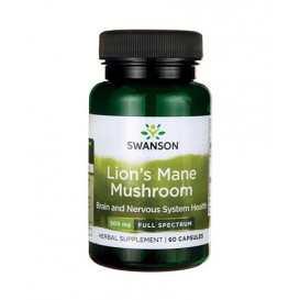 Swanson Lion's Mane Mushroom 500 мг / 60 капсули