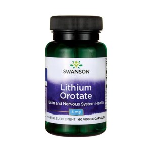 Swanson Lithium Orotate 5 мг / 60 капсули