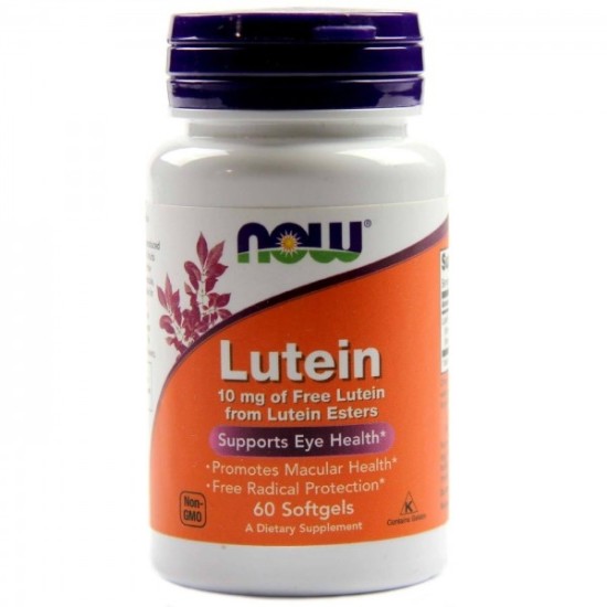 NOW Lutein Esters 10mg. / 60 Softgels на супер цена