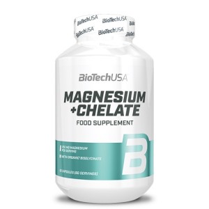 Biotech USA Magnesium + Chelate / 60 капсули Biotech USA Magnesium + Chelate / 60 капсули