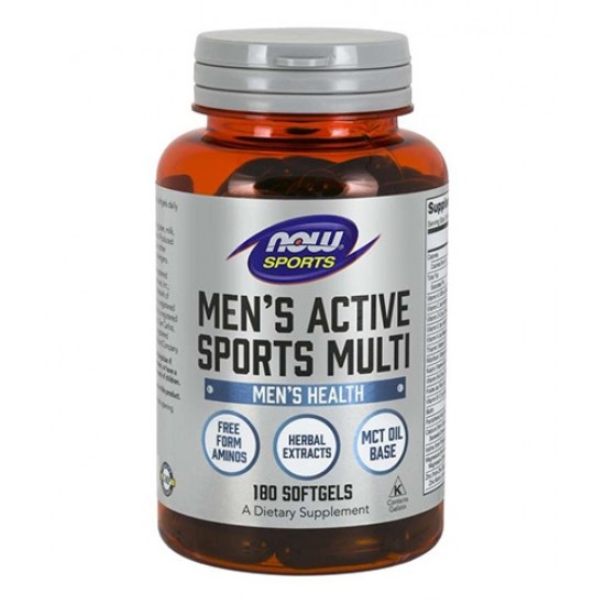 NOW Men's Active Sports Multivitamin / 180 гел капсули на супер цена