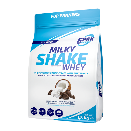 6 Pak Nutrition Milky Shake Whey 1800 гр на супер цена