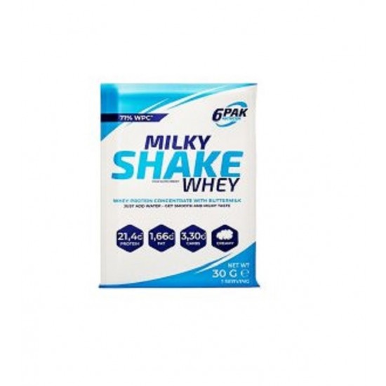 6 Pak Nutrition Milky Shake Whey 30 гр доза на супер цена