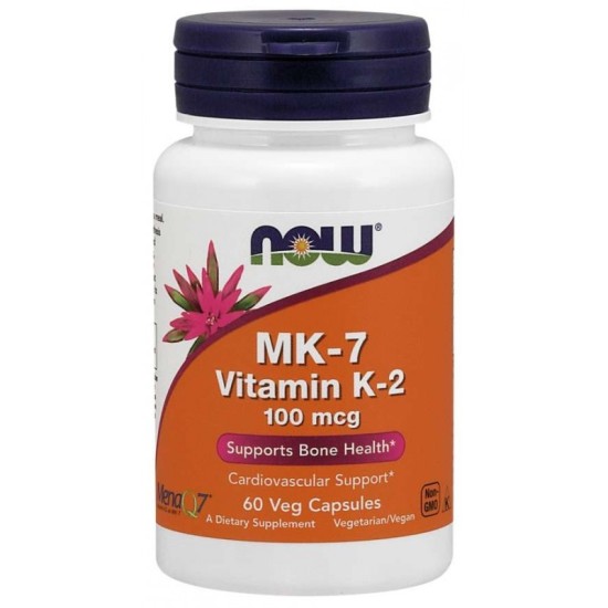 NOW MK-7 Vitamin K-2 - 100 мкг - 60 капсули на супер цена
