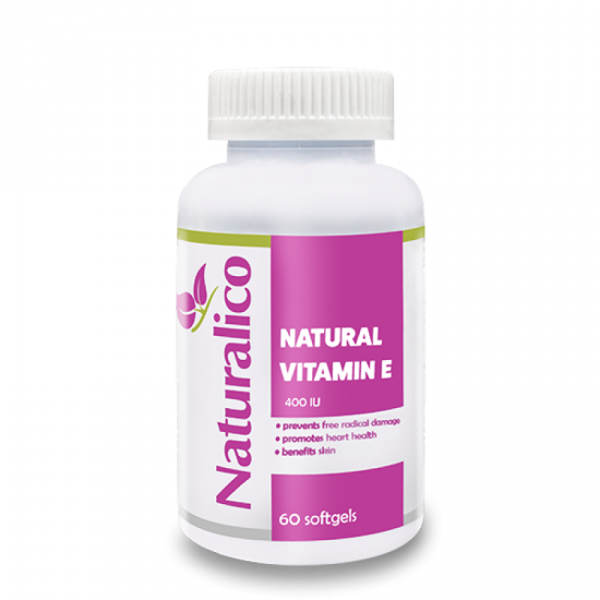 Naturalico Natural Vitamin E 400 IU 60 гел капсули