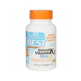 Doctor's Best Natural Vitamin K2 45 мг / 60 капсули