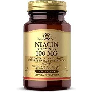 Solgar Niacin 100 mg,100 tabs