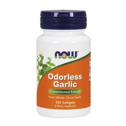 NOW Odorless Garlic / 100 гел капсули