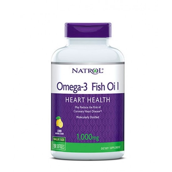 Natrol Omega-3 Fish Oil 1000 мг / 150 гел капсули на супер цена
