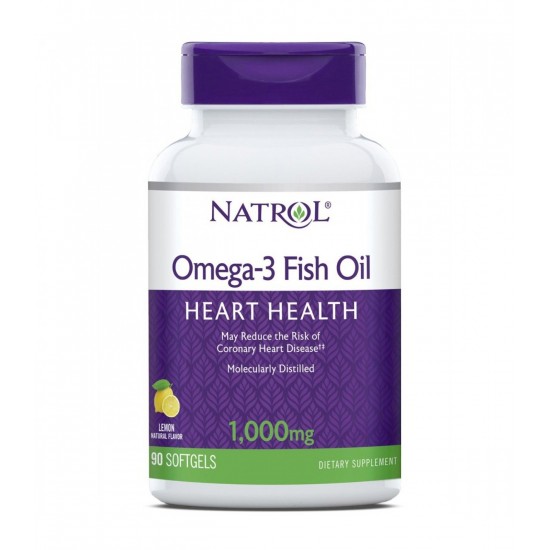 Natrol Omega-3 Fish Oil 1000 мг / 90 гел капсули на супер цена