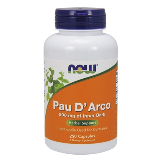 NOW Pau D' Arco 500 мг / 250 капсули на супер цена