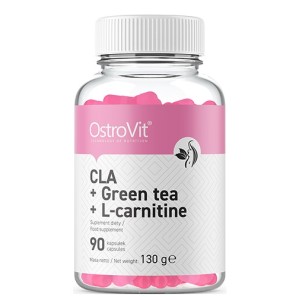 OstroVit PHARMA CLA + Green Tea + L-Carnitine / 90 капсули OstroVit PHARMA CLA + Green Tea + L-Carnitine / 90 капсули